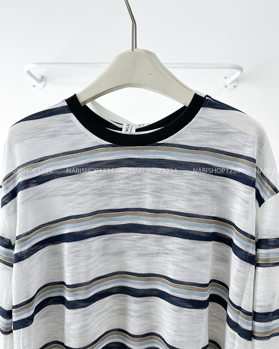 Áo Thun Số 316-B 6833 TD Oversize Sọc Màu