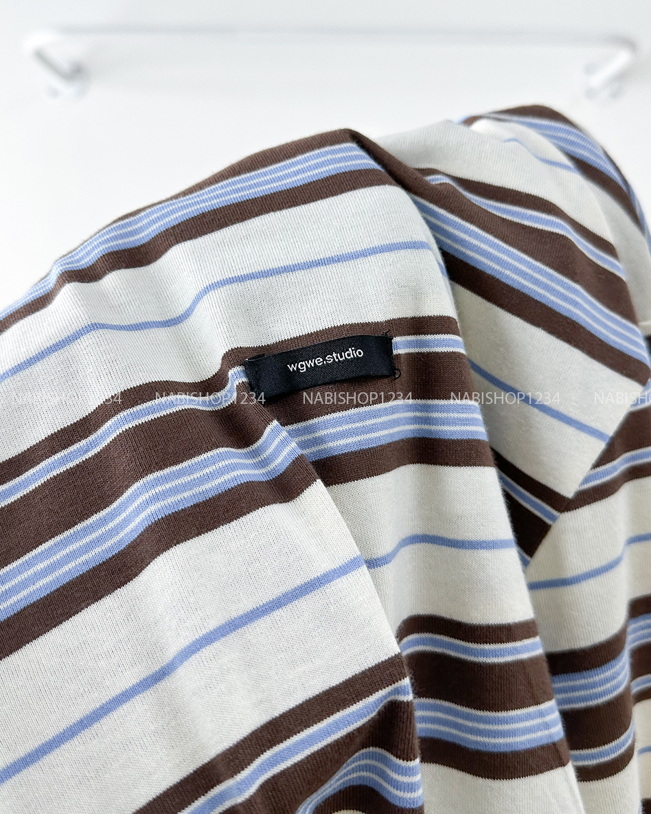 Áo Thun Số 317-B 7314 TD Oversize Sọc Tay Bo