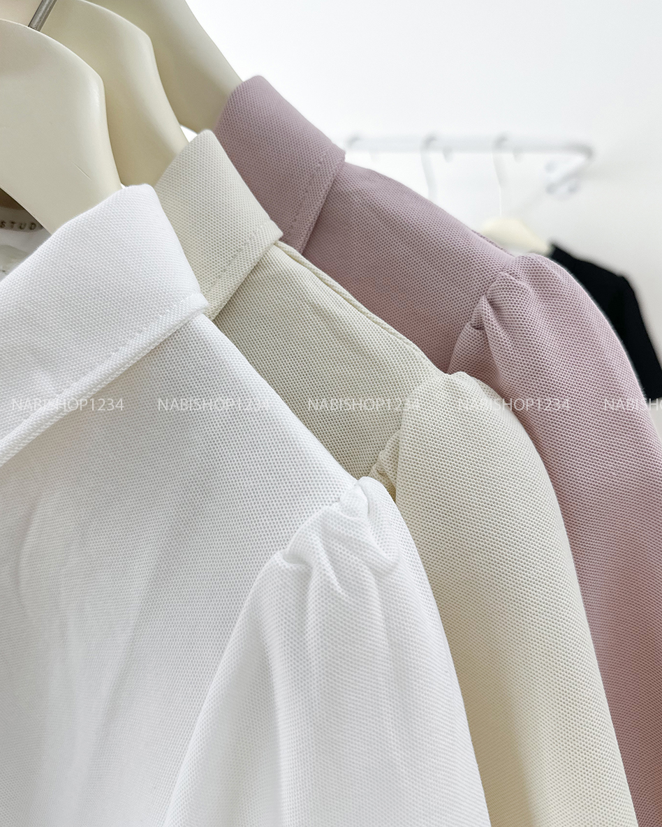 Áo Thun Số 318-B 3571 Polo TN Nhún Vai Trơn