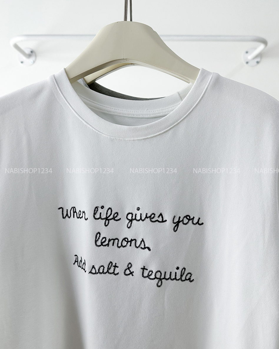 Áo Thun Số 321-B 650 TN Thêu Chữ