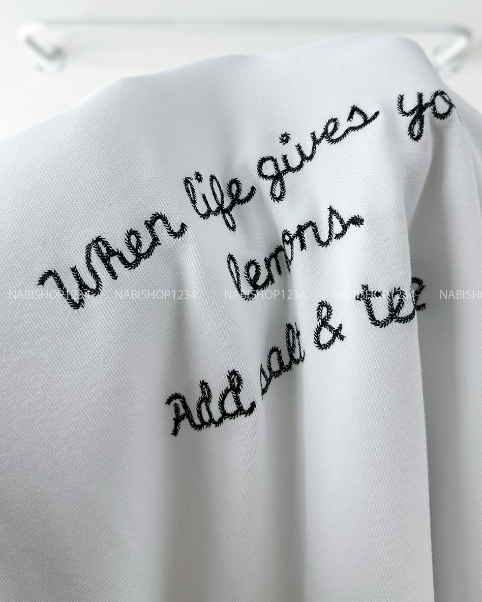 Áo Thun Số 321-B 650 TN Thêu Chữ