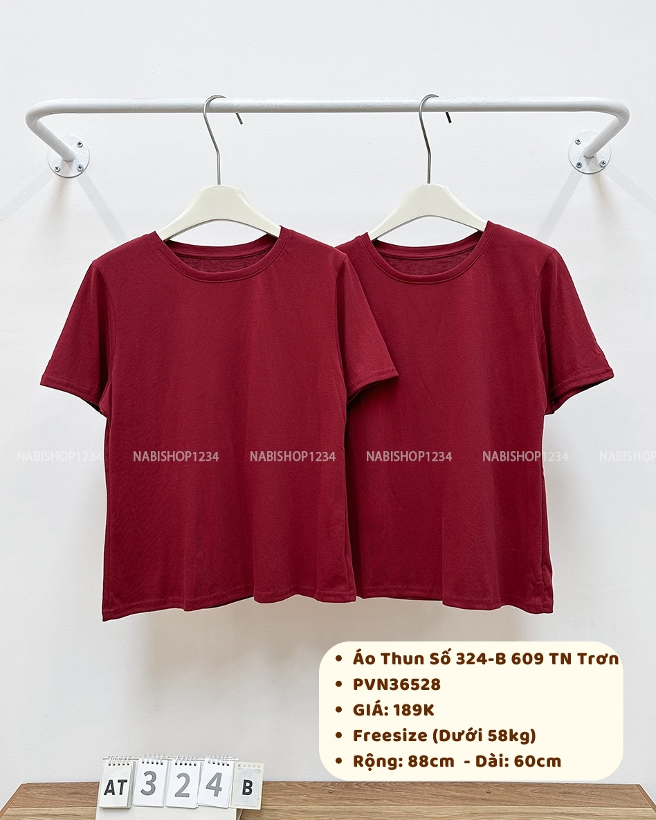 Áo Thun Số 324-B 609 TN Trơn
