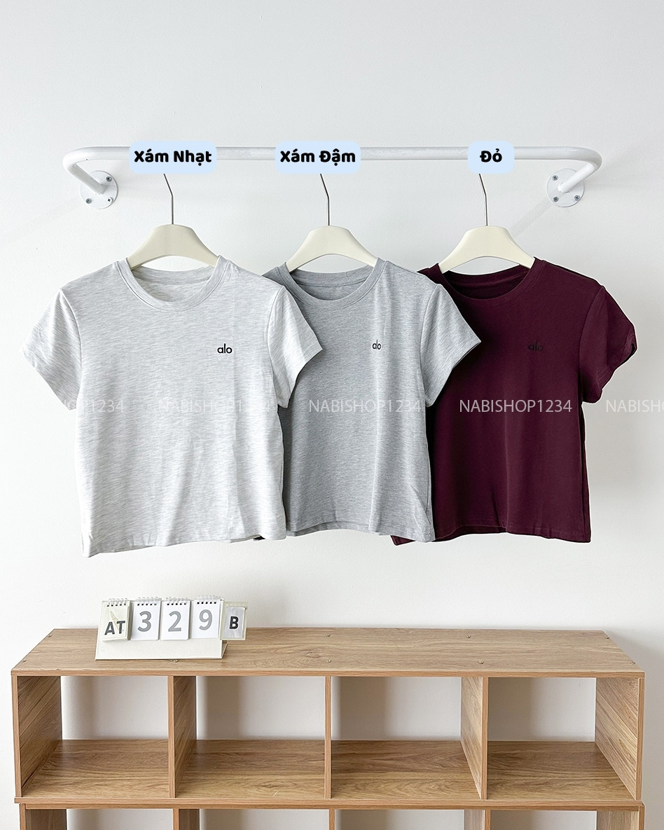 Áo Thun Số 329-B 205 TN Thêu Alo