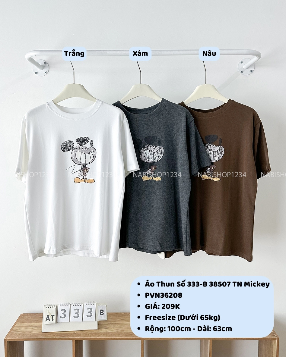 Áo Thun Số 333-B 38507 TN Mickey