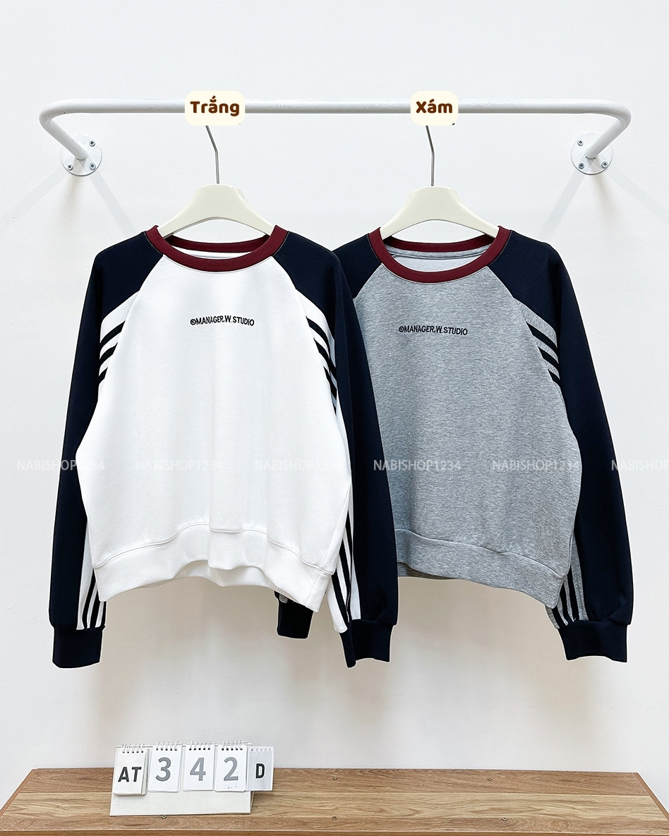 Áo Thun Số 342-D 8316 TD Raglan Sọc