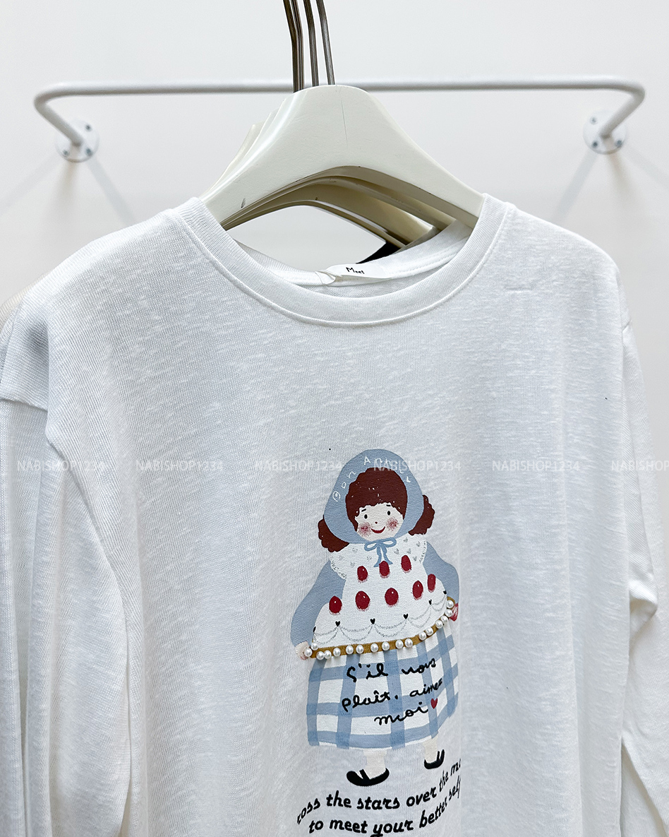 Áo Thun Số 343-D 223 TD Búp Bê Ngọc Trai