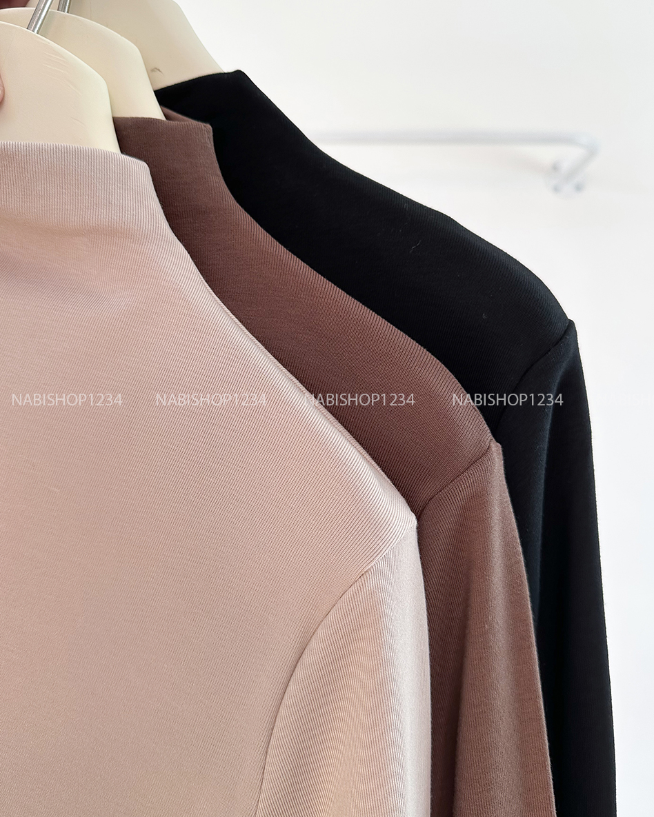 (G30K) Áo Thun Số 355-A 2036 TD Cổ Lọ Trơn