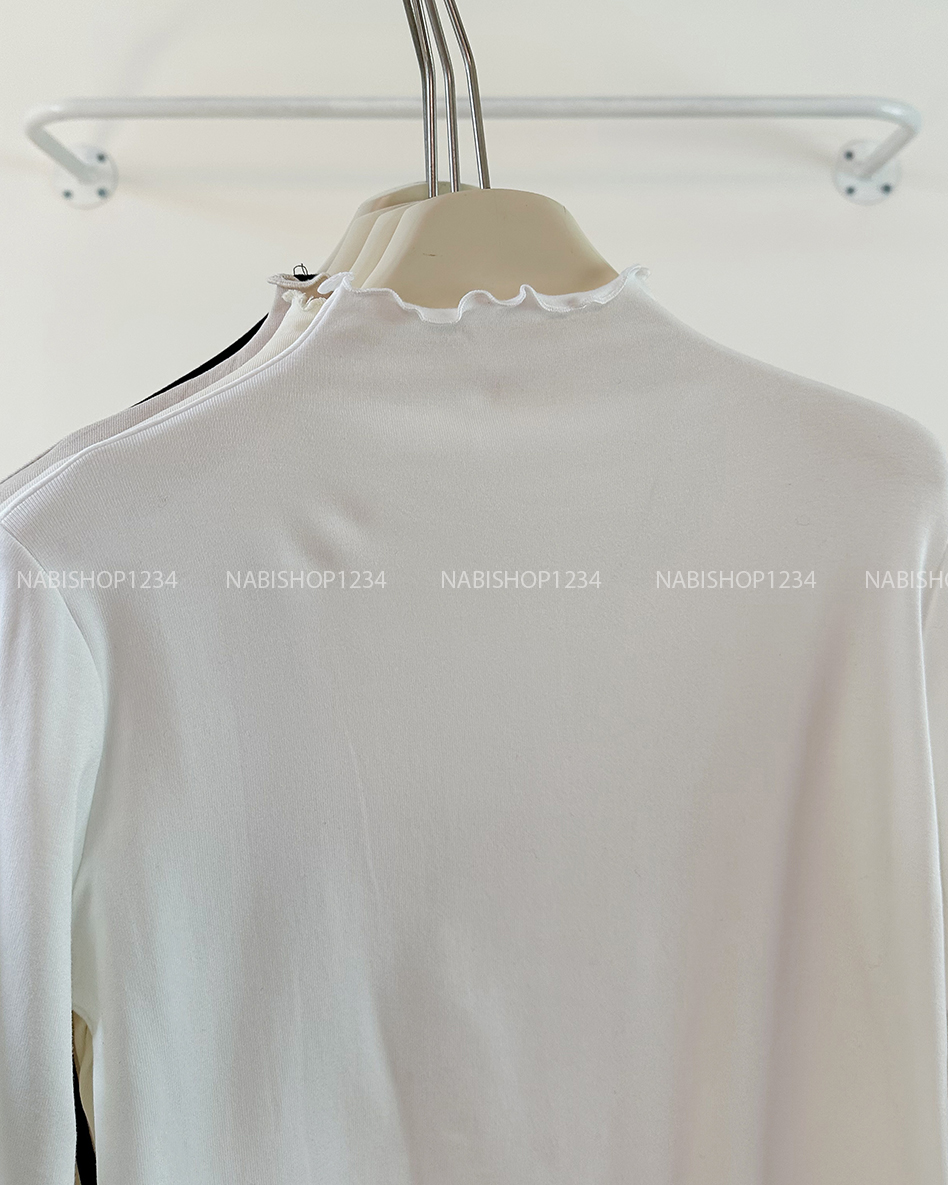 (G30K) Áo Thun Số 356-A 2167 TD Cổ Lọ Viền Bèo