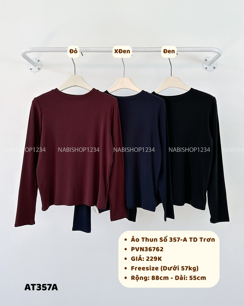 (G30K) Áo Thun Số 357-A 2275 TD Trơn