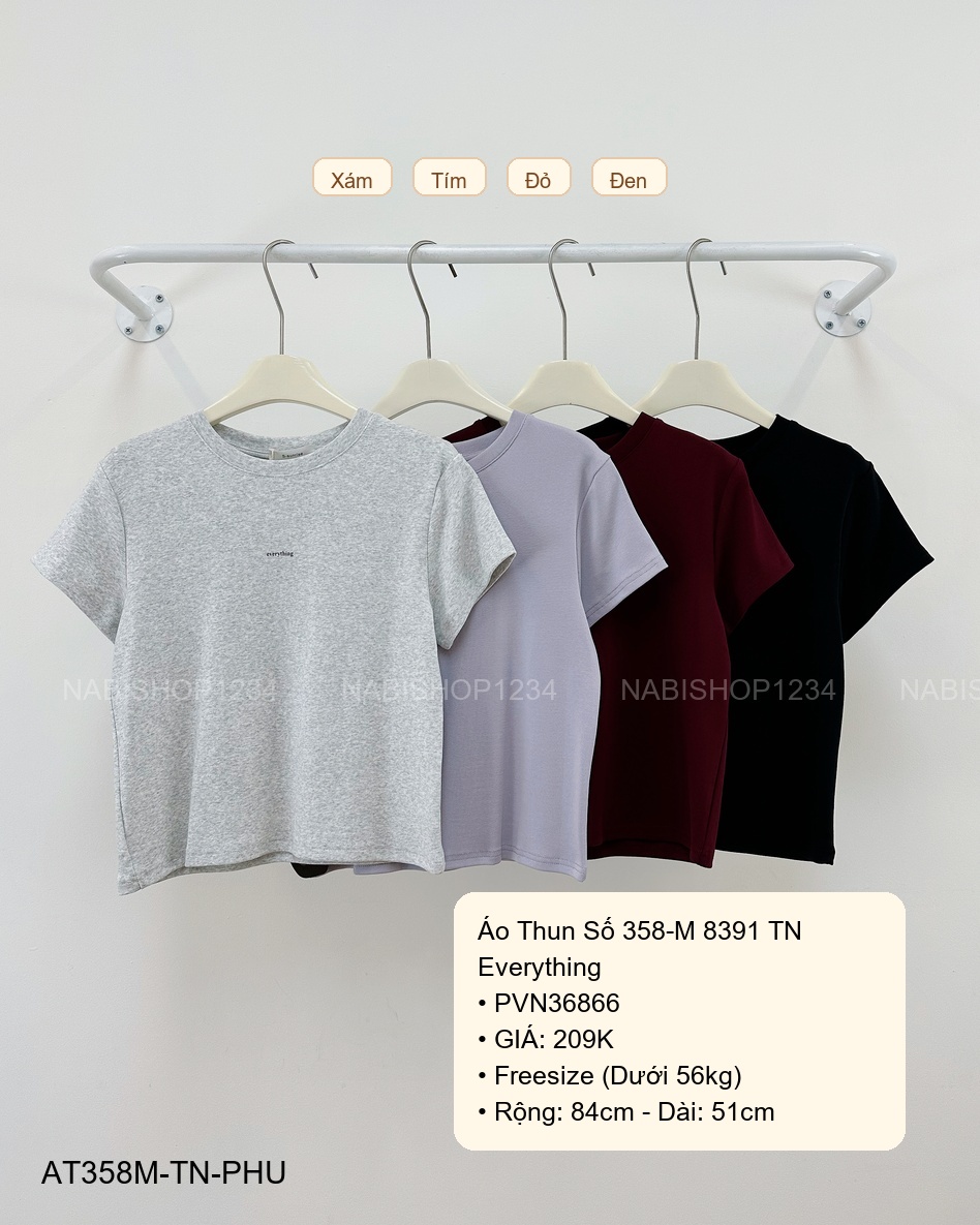 Áo Thun Số 358-M 8391 TN Everything