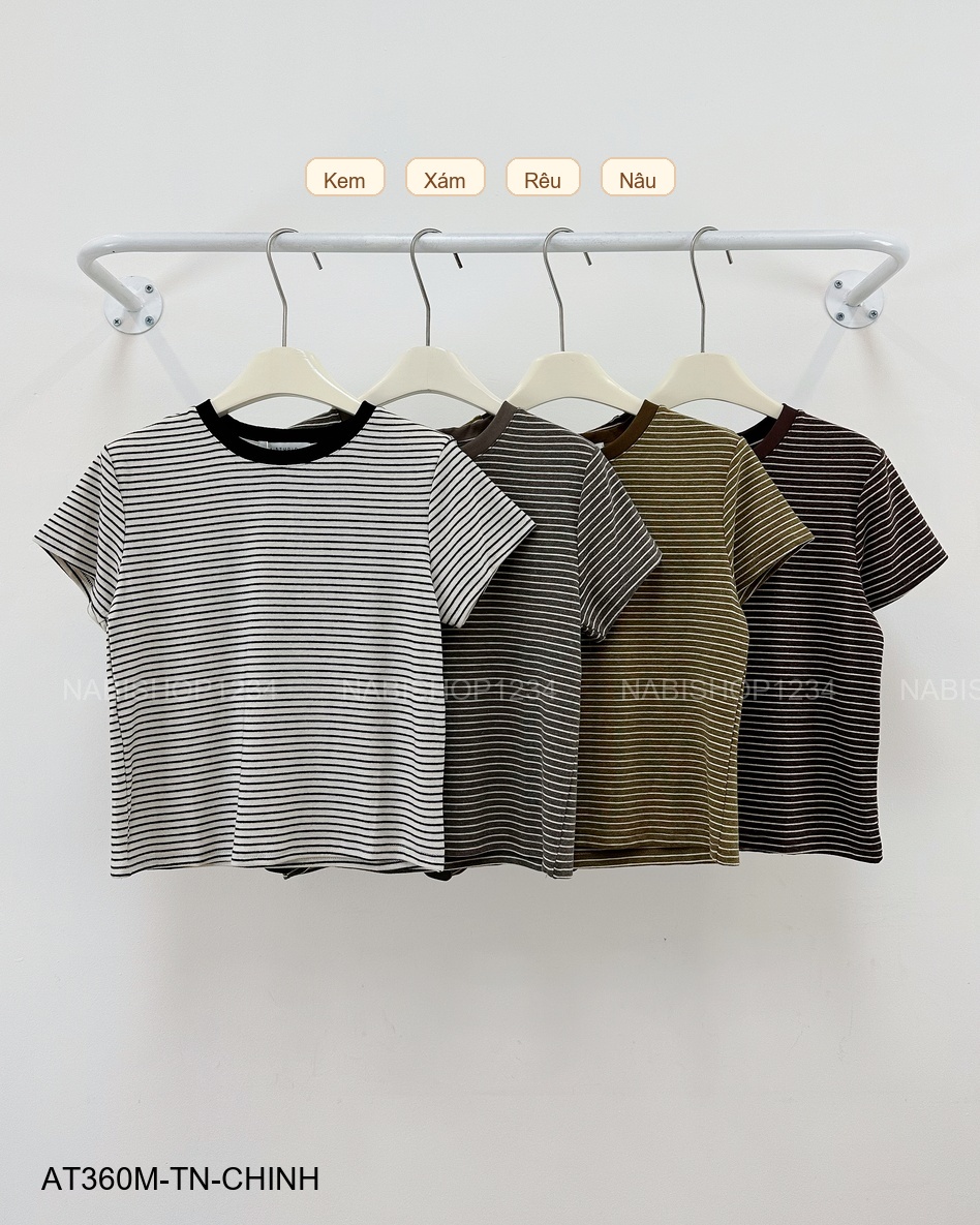 Áo Thun Số 360-M 11002 TN Sọc Ngang