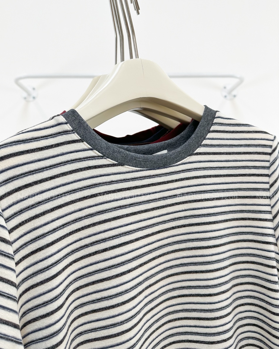 Áo Thun Số 361-M 11003 TN Kẻ Cổ Viền Màu