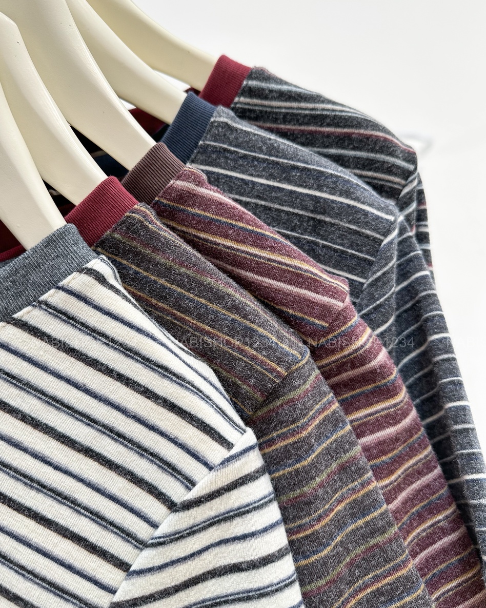 Áo Thun Số 361-M 11003 TN Kẻ Cổ Viền Màu