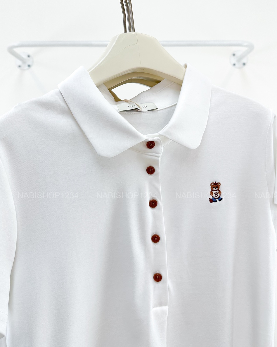 Áo Thun Số 363-D 1117 TN Polo Thêu Gấu