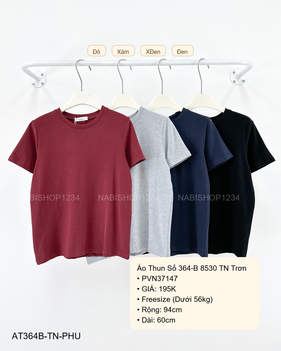 Áo Thun Số 364-B 8530 TN Trơn