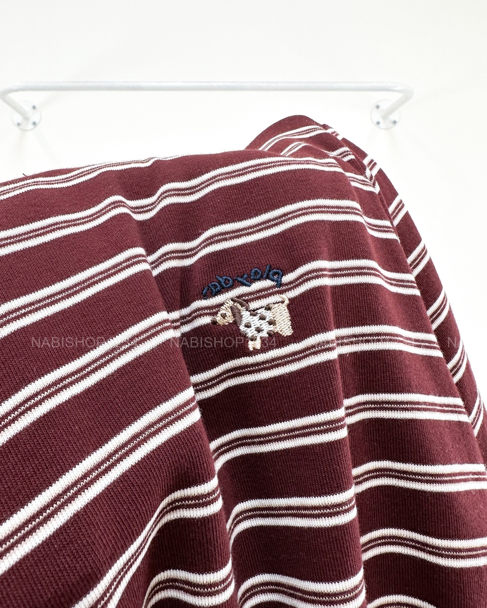 Áo Thun Số 371-D 1132 TN Kẻ Ngang Cún