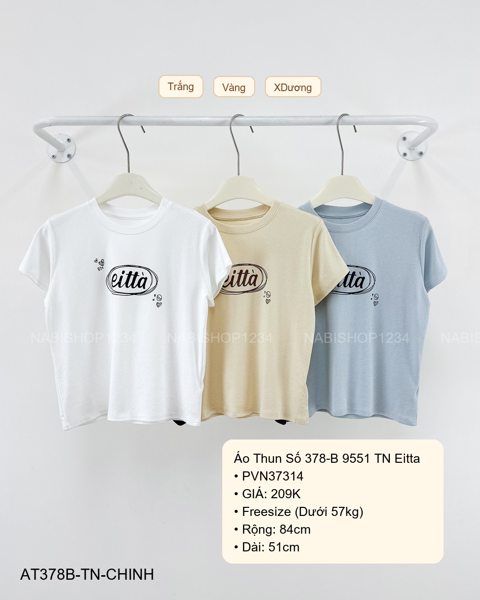 Áo Thun Số 378-B 9551 TN Eitta