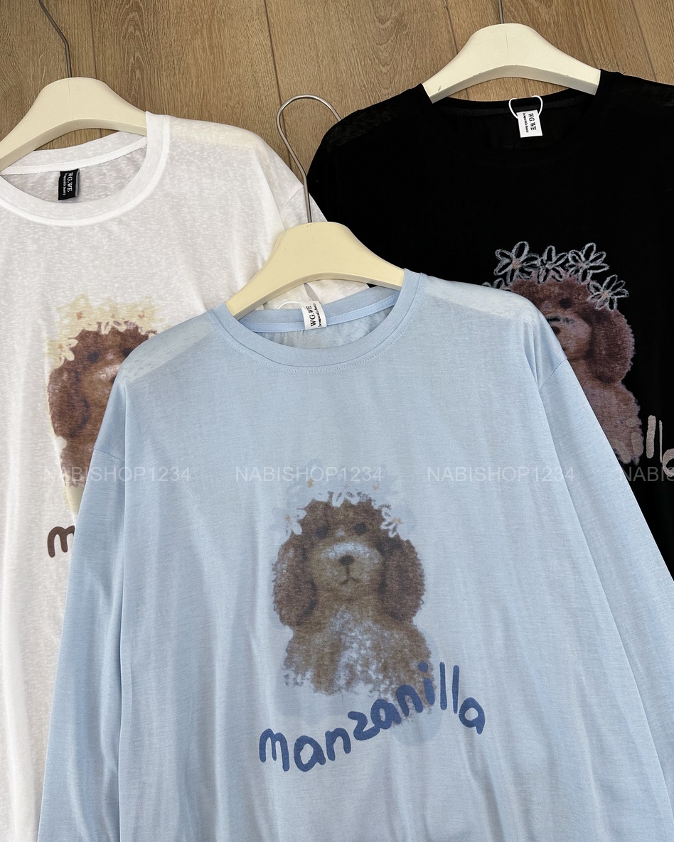 Áo Thun Số 398-B 6323 TD Mỏng Cún