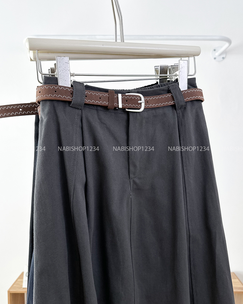 Chân Váy Số 325-M 25066 Dài Viền Giữa Đai To+Nịt