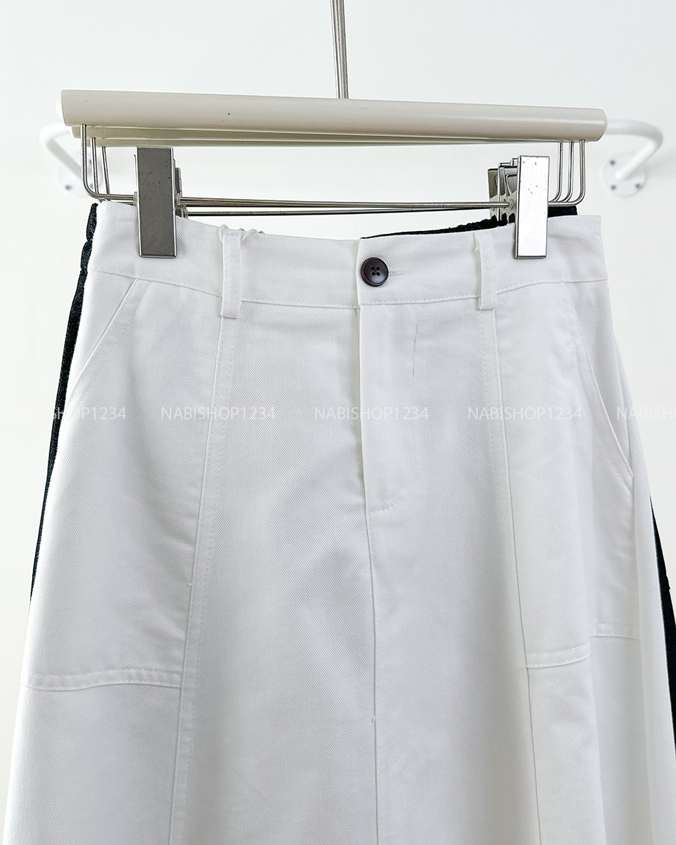 Chân Váy Số 326-M 25061 Dài Túi Viền Ngang