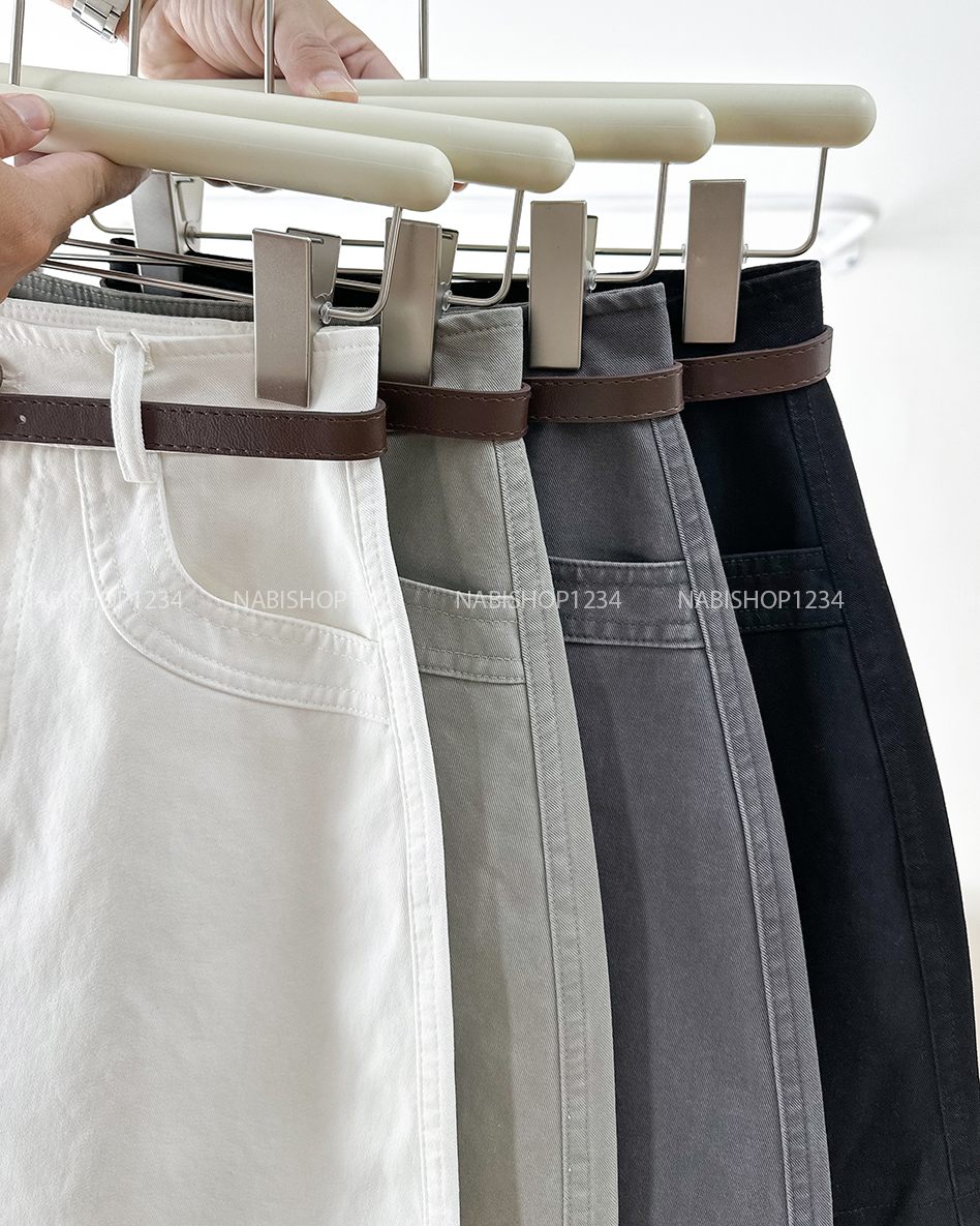Chân Váy Số 329-B 9510 Ngắn Túi Tag+Nịt