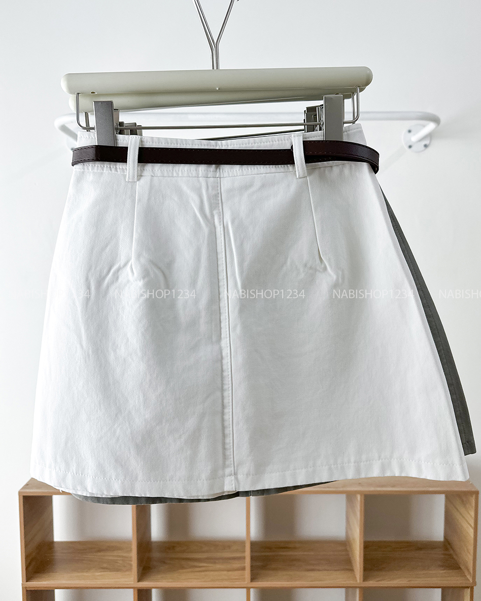 Chân Váy Số 329-B 9510 Ngắn Túi Tag+Nịt