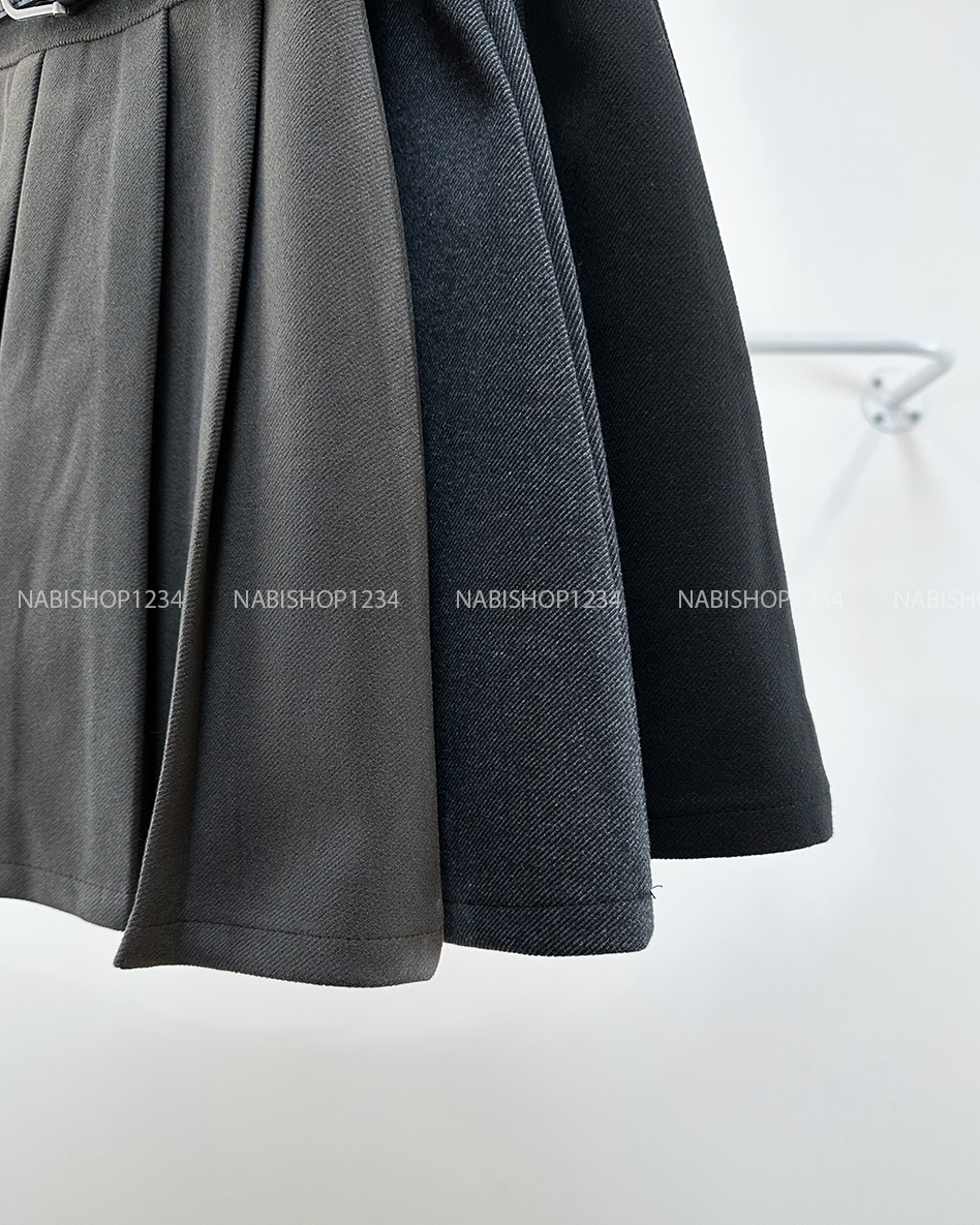 Chân Váy Số 338-M 869 Dạ Xếp Ly + Nịt