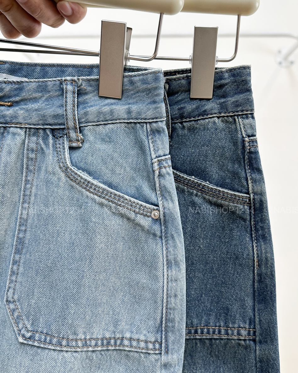 Chân Váy Số 340-A 305 Dài Jean 2 Túi