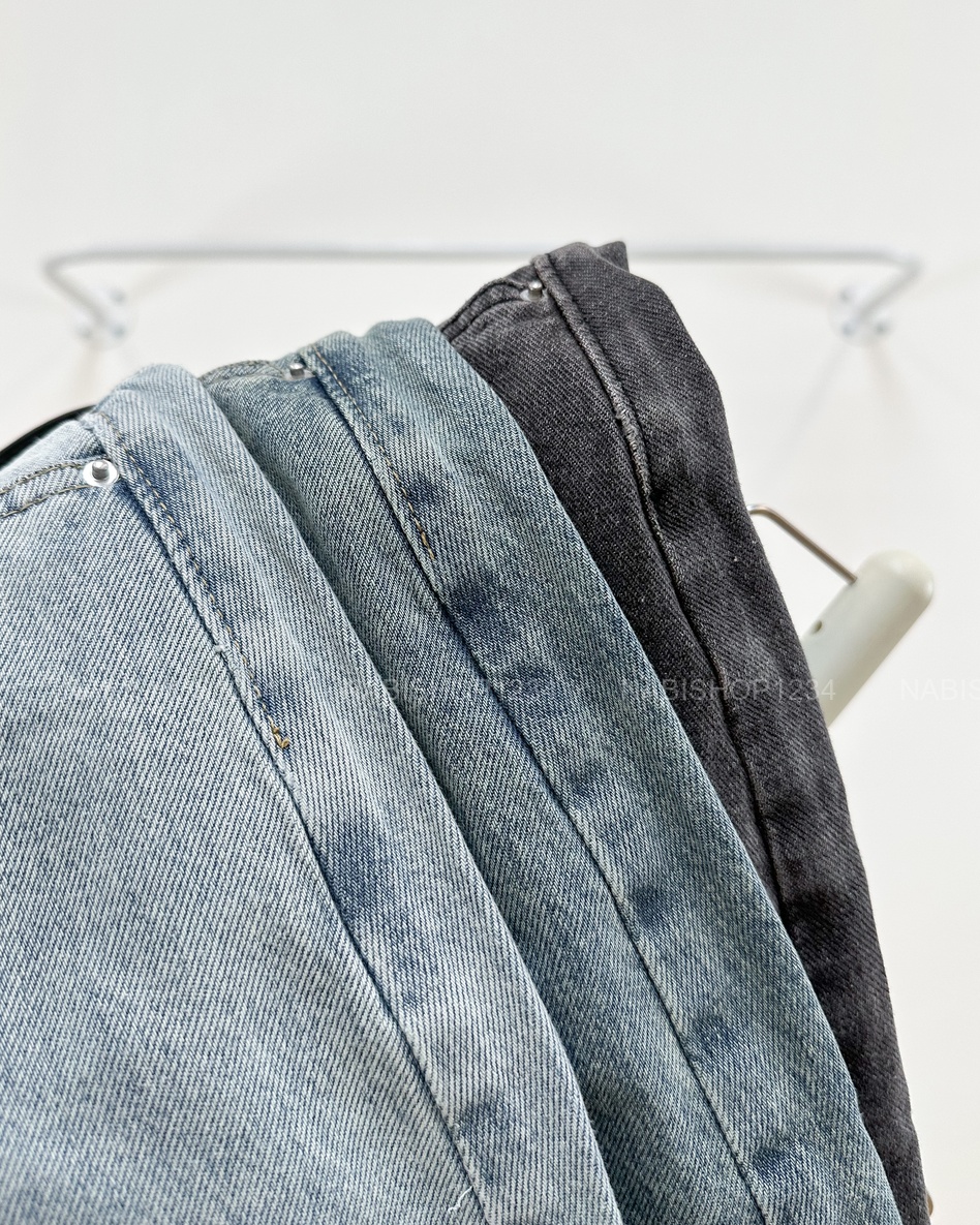 Chân Váy Số 344-B 9168 Lửng Jean Trơn + Nịt