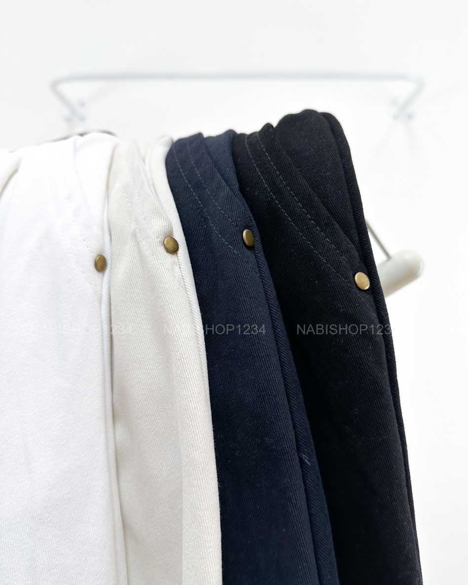 Chân Váy Số 348-D 19023 Dài LT Sau Túi Khuy+Nịt