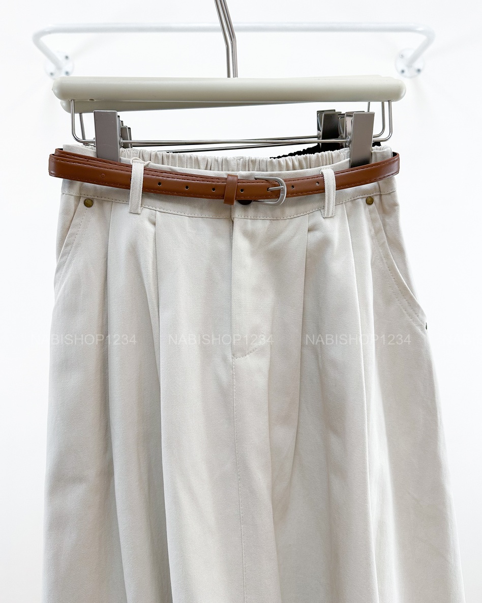 Chân Váy Số 348-D 19023 Dài LT Sau Túi Khuy+Nịt