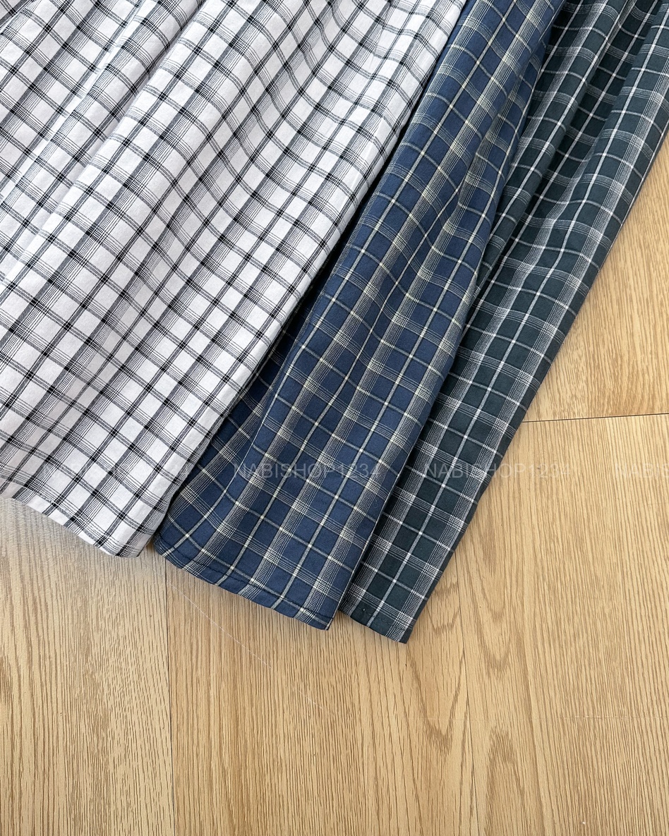 Chân Váy Số 354-D 6130 Dài Caro+Nịt