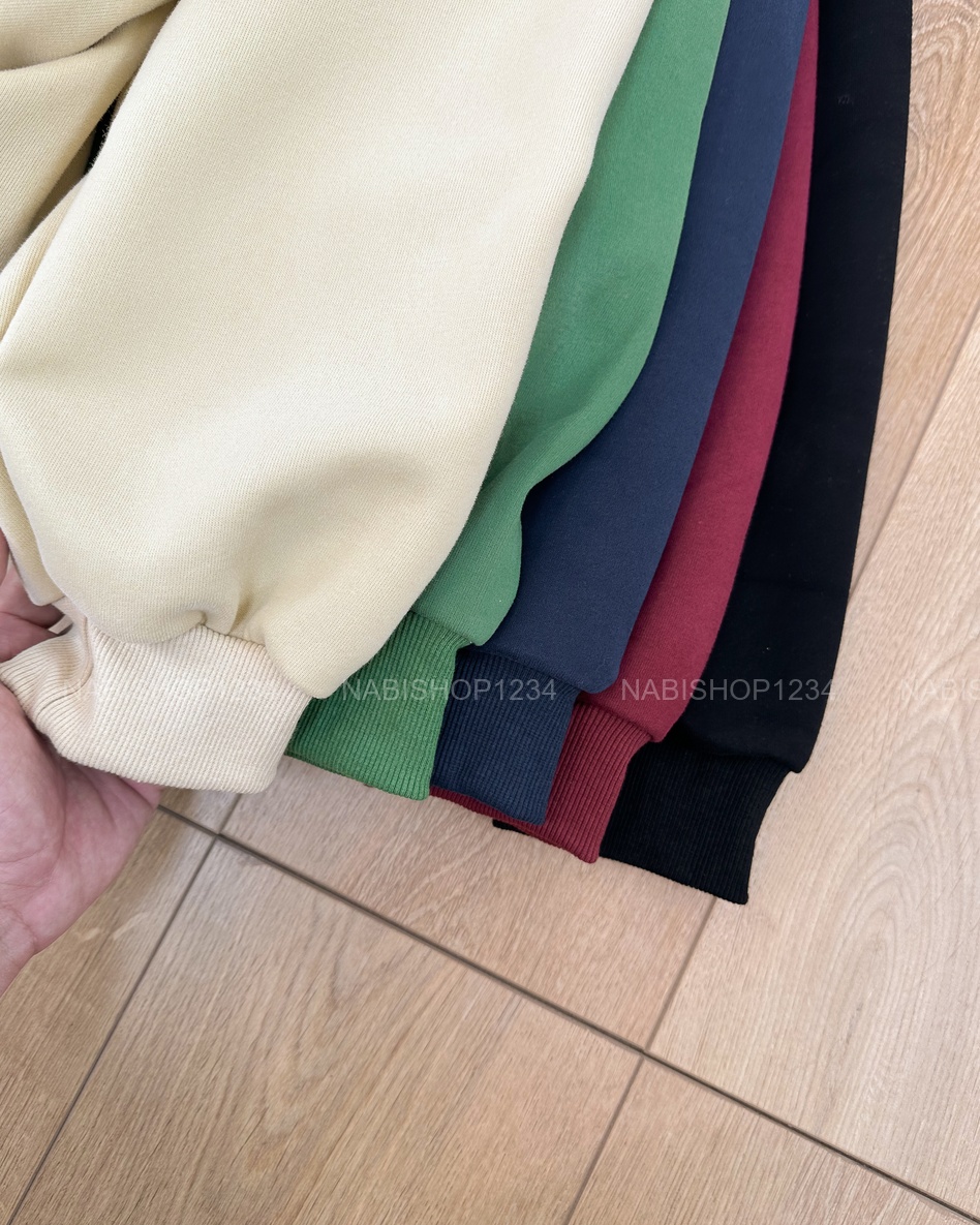 G30K Áo Khoác Số 310-D 353 Hoodie Zip Trơn Tay Phồng