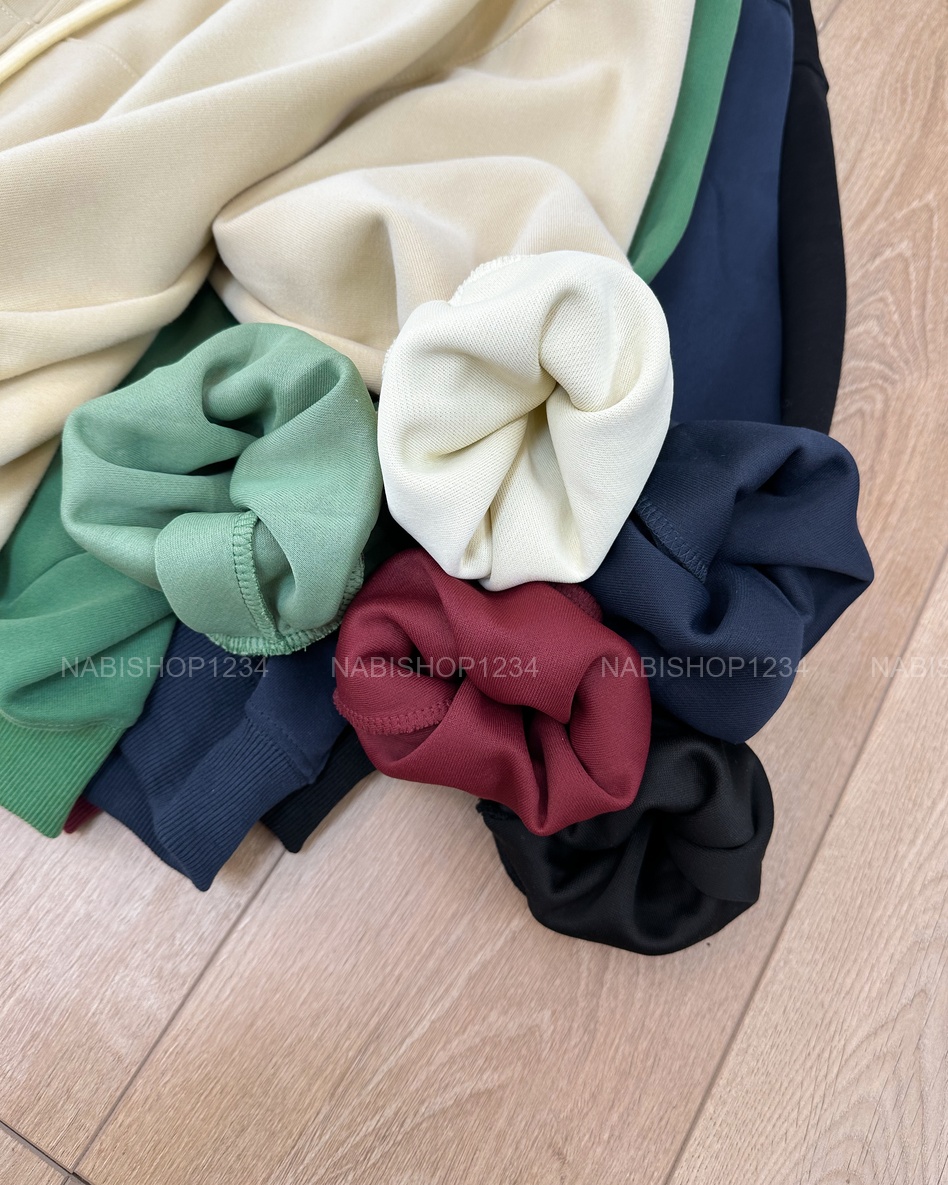 G30K Áo Khoác Số 310-D 353 Hoodie Zip Trơn Tay Phồng