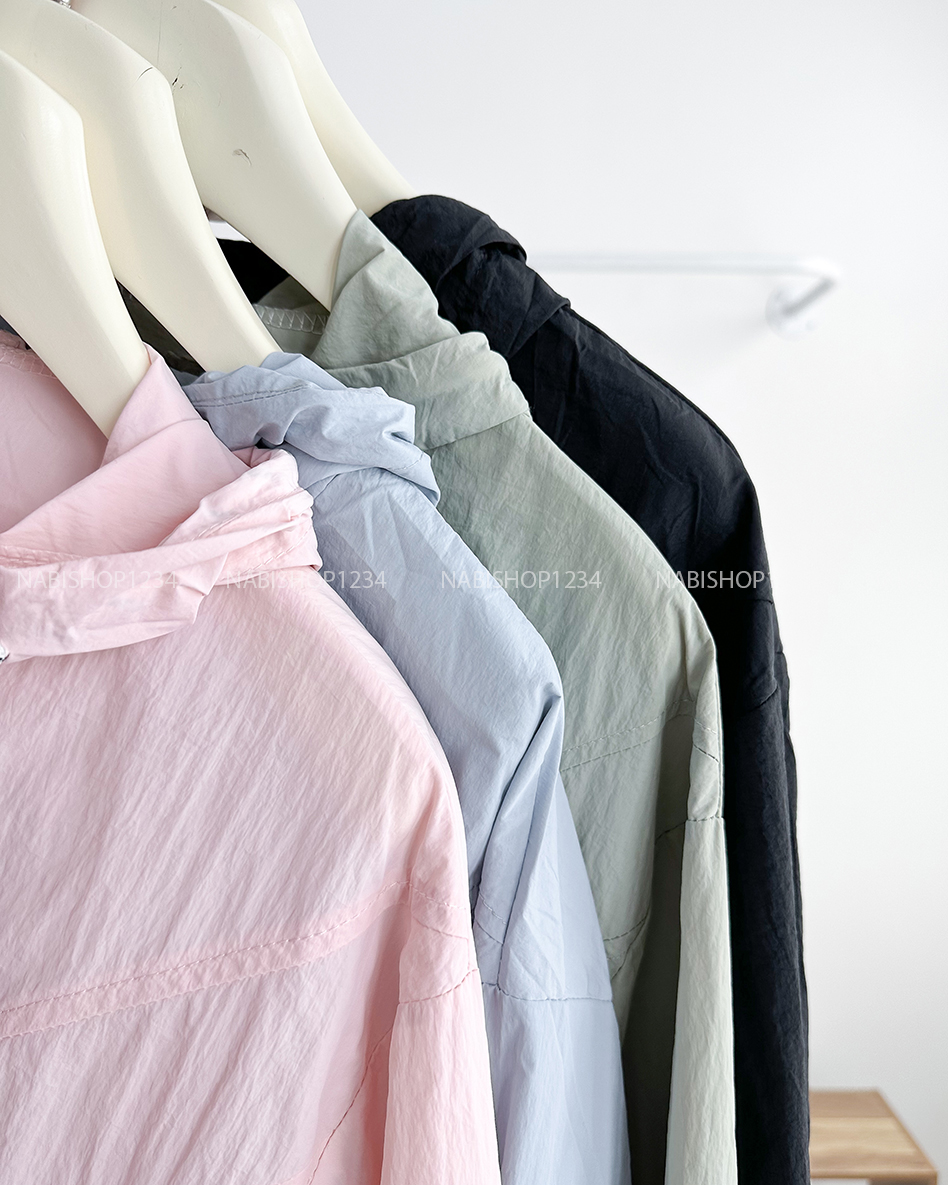(DEAL) Áo Khoác Số 302-U Gió Mỏng Dây Rút