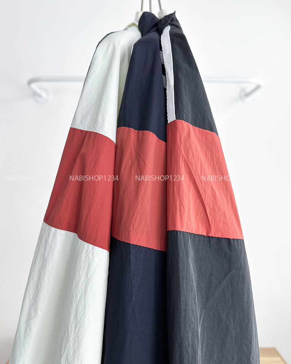 Áo Khoác Số 298-B 1588 Dù Sọc Phối Màu