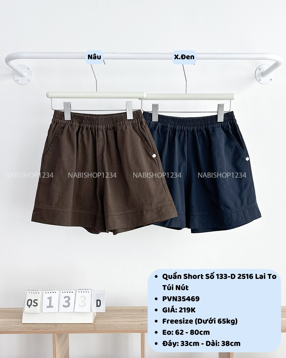 Quần Short Số 133-D 2516 Lai To Túi Nút