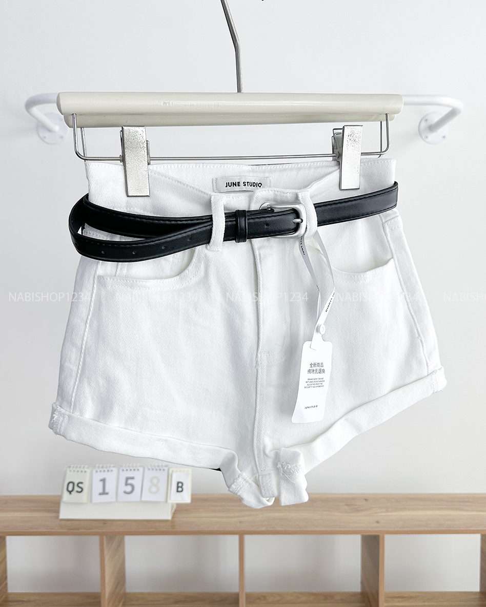 Quần Short Số 158-B 9256 Trơn Lai Lật + Nịt