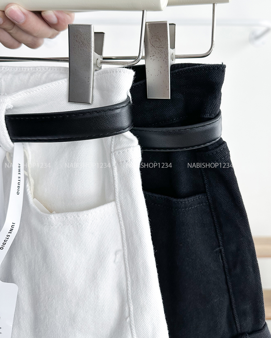 Quần Short Số 158-B 9256 Trơn Lai Lật + Nịt