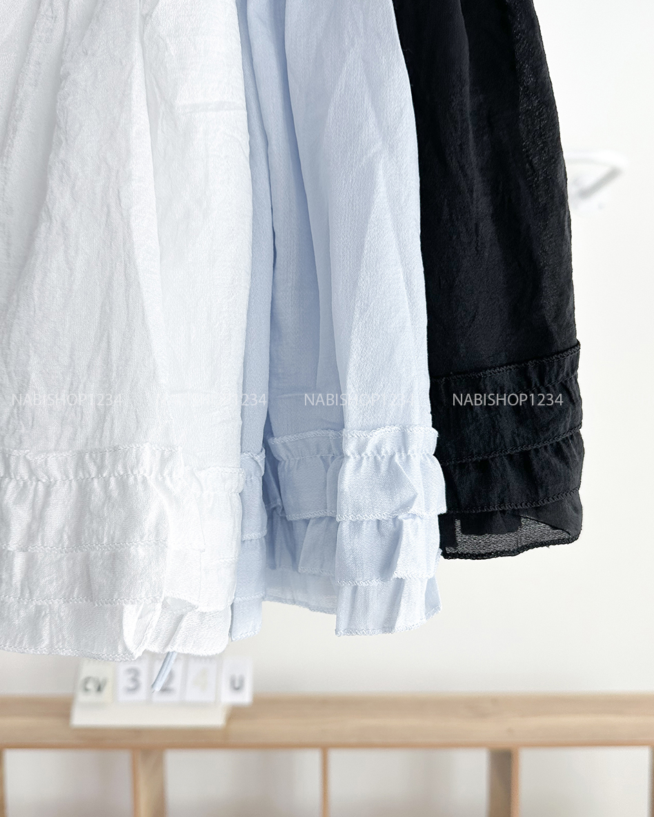 Chân Váy Số 324-U Ngắn Tơ Bèo 3 Tầng