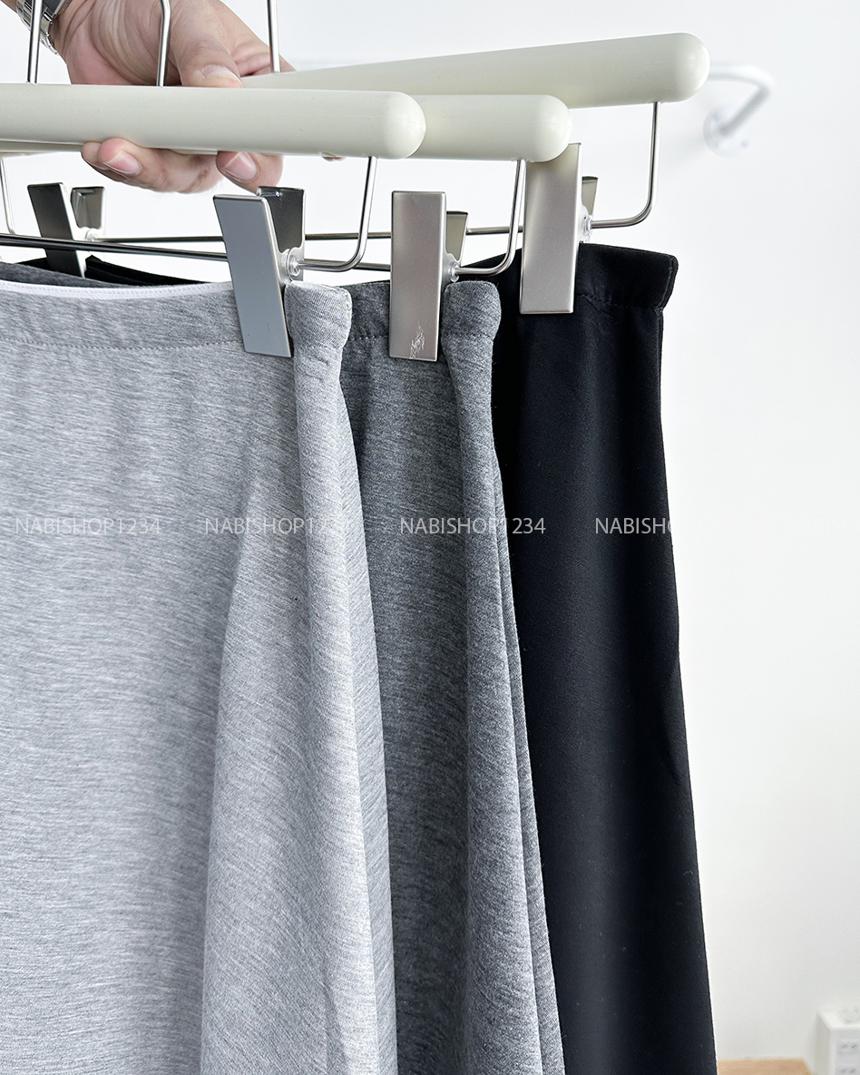 Chân Váy Số 322-B 8161 Dài Xoè Thun Trơn