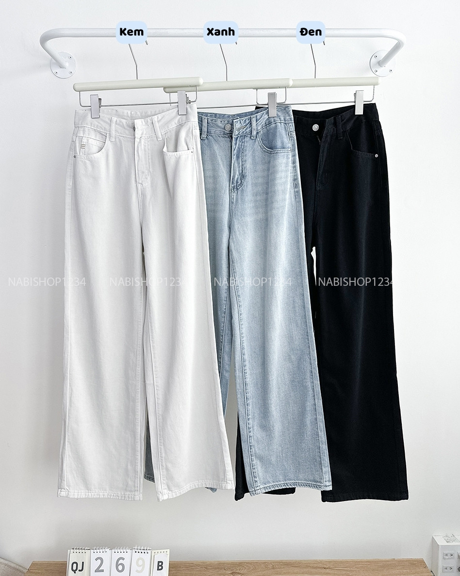 Quần Jean Số 269-B 3929 OS Trơn New