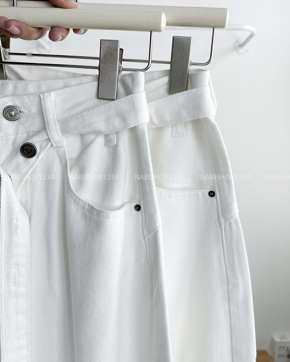 Quần Jean Số 270-B 7050 BG + Dây Đai Nút