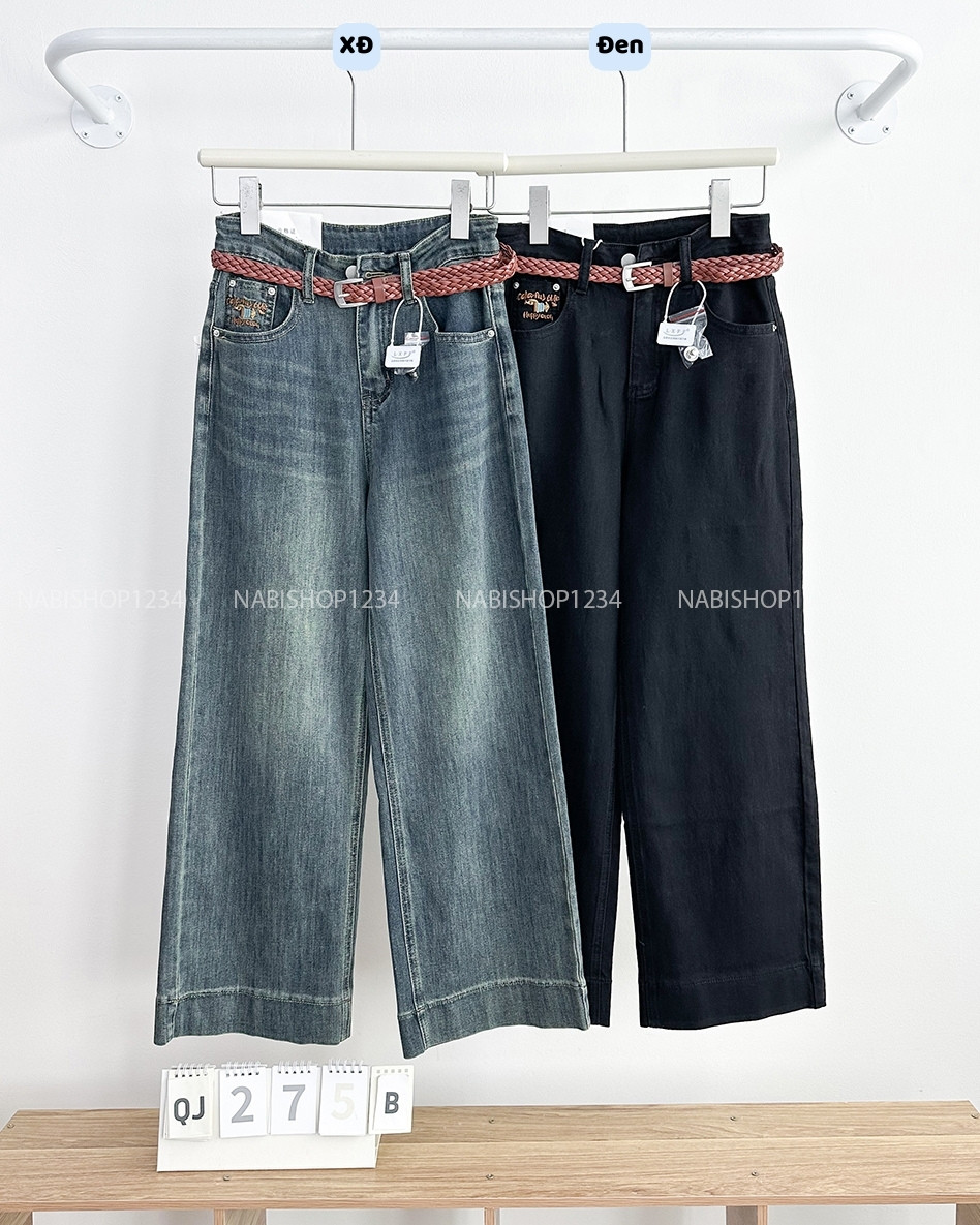 Quần Jean Số 275-B 6796 NL OS Túi Thêu Cún+Nịt