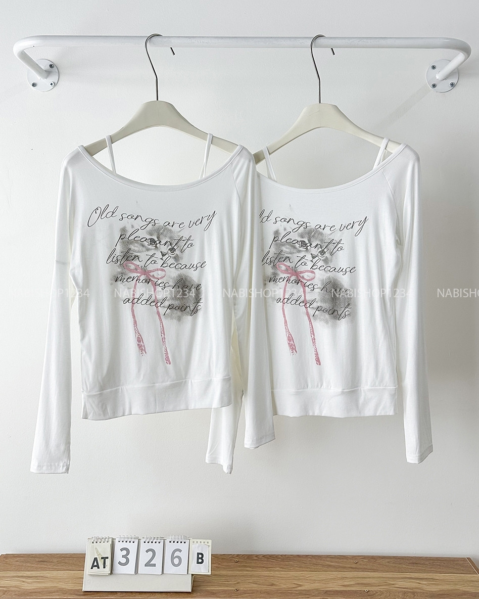 Áo Thun Số 326-B 7192 TD Set Liền Lệch Vai