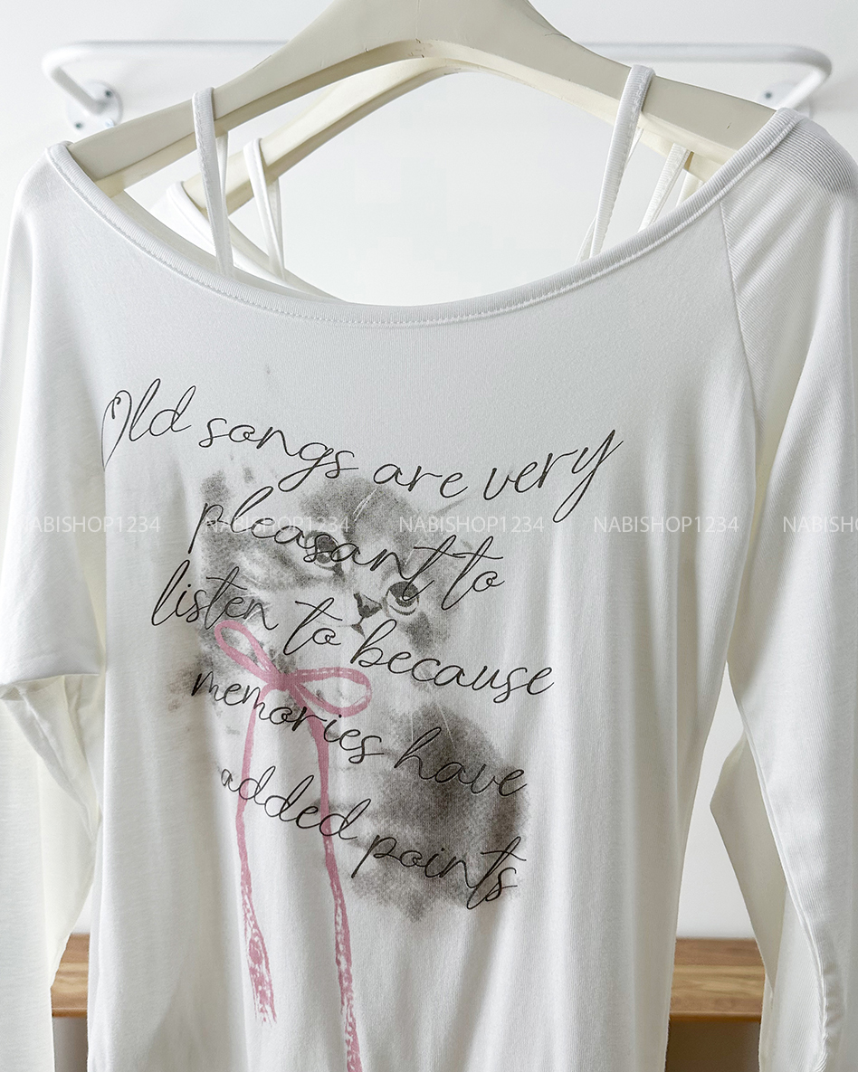 Áo Thun Số 326-B 7192 TD Set Liền Lệch Vai