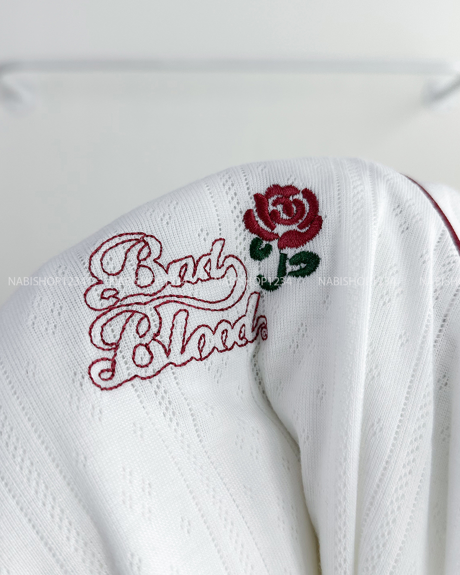 Áo Thun Số 259-B 8224 Polo Tay Viền Thêu Hoa