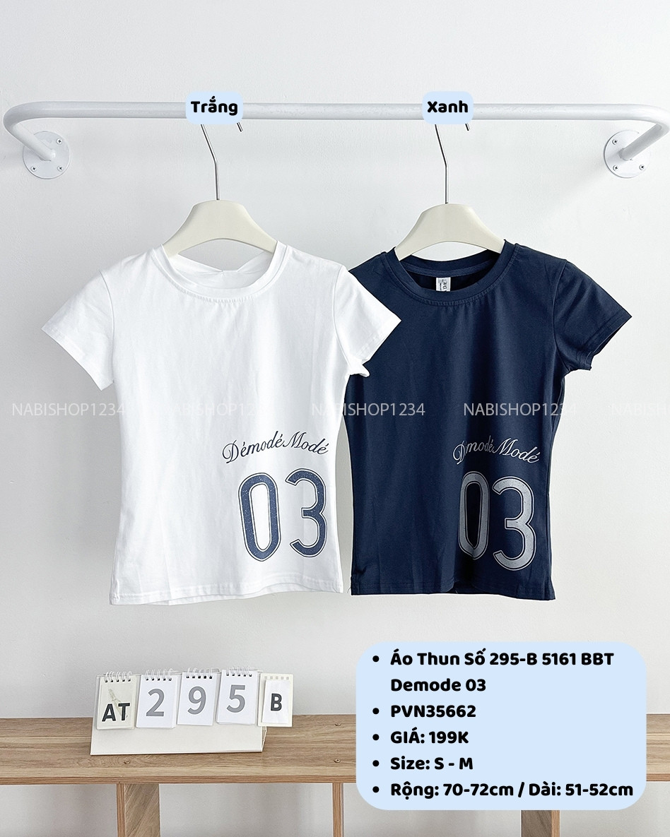 Áo Thun Số 295-B 5161 BBT Demode 03