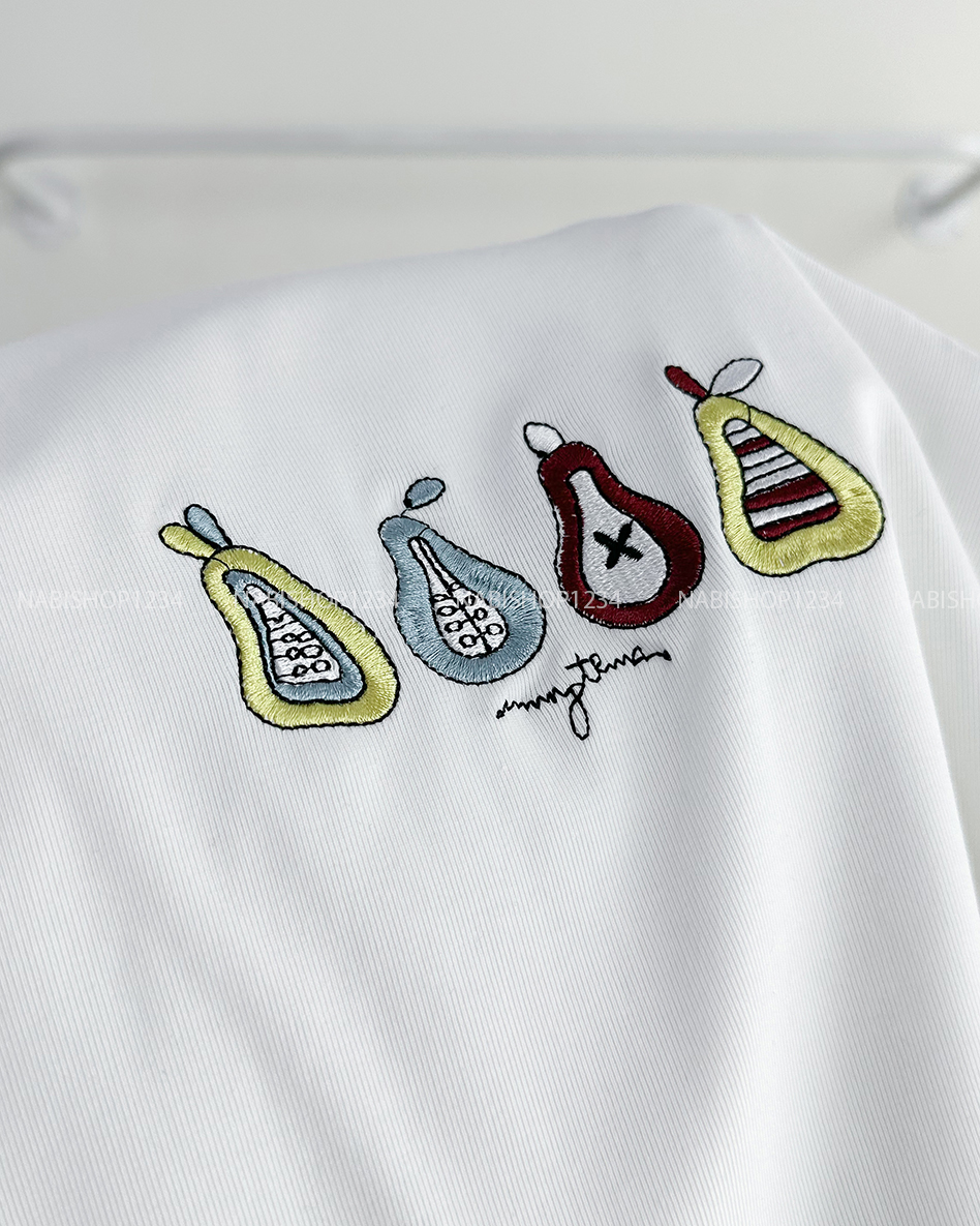 Áo Thun Số 269-B 33693 TN Thêu Trái Cây