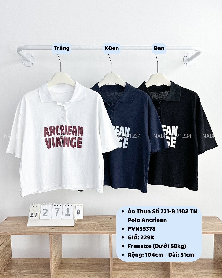 Áo Thun Số 271-B 1102 TN Polo Ancriean